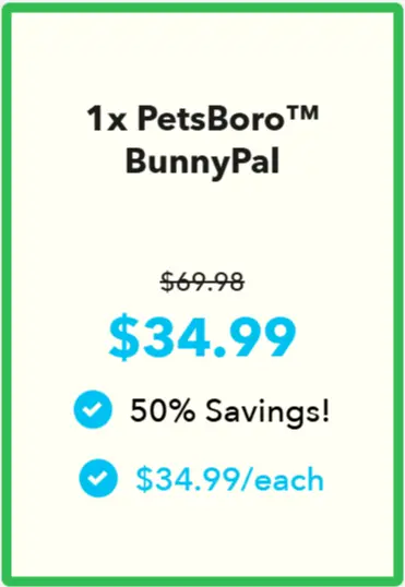 PetsBoro BunnyPal offer price