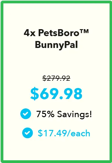 PetsBoro BunnyPal best package price